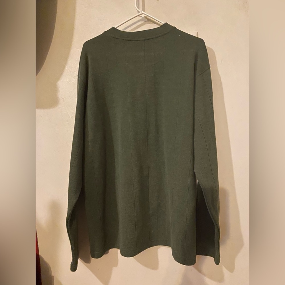 Green Columbia north rim V neck XL never worn very soft - Picture 2 of 4